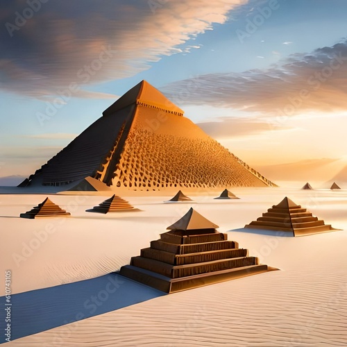 Majestic Pyramids background 