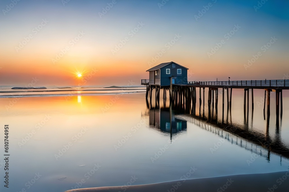 sunset on the pier Whispers of Wilderness: Reveling in the Magic of Landscapes