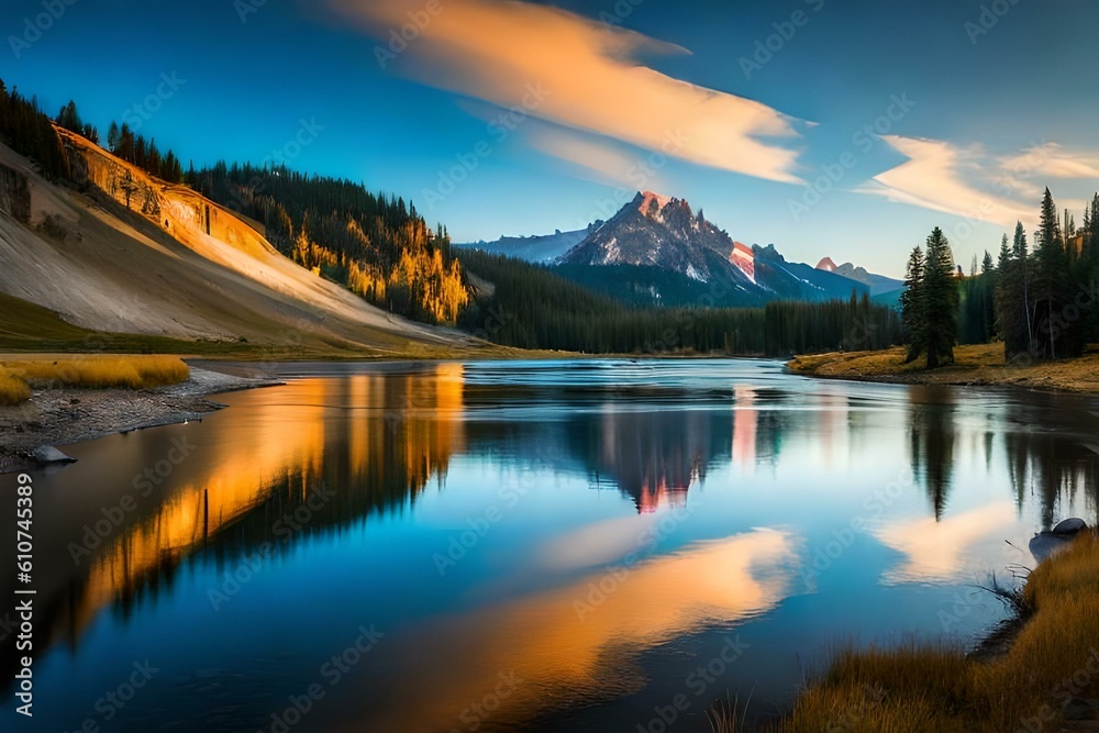 lake in the mountains Nature's Symphony: Captivating Landscapes Around the World