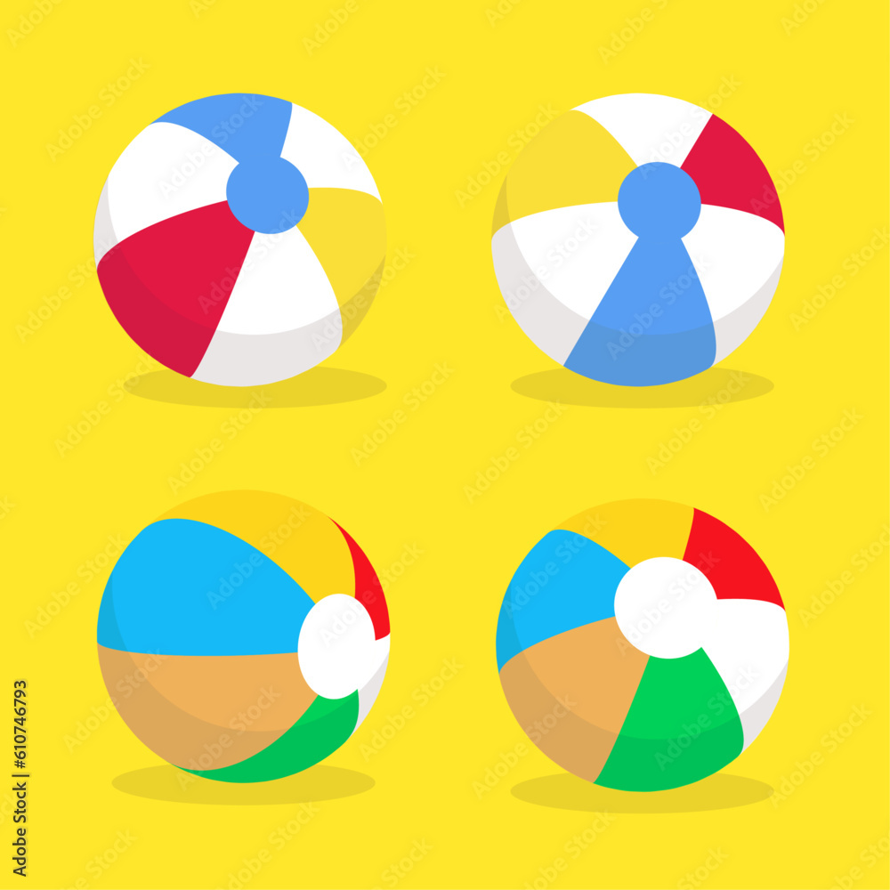Obraz premium set of beach balls 