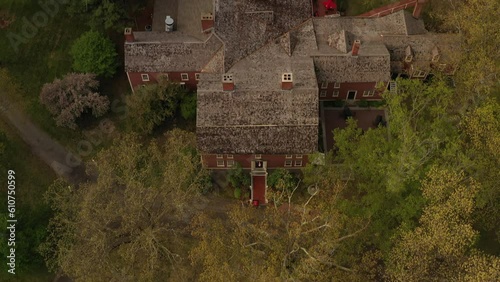 Aerial Longfellow's Wayside Inn Pan Up photo