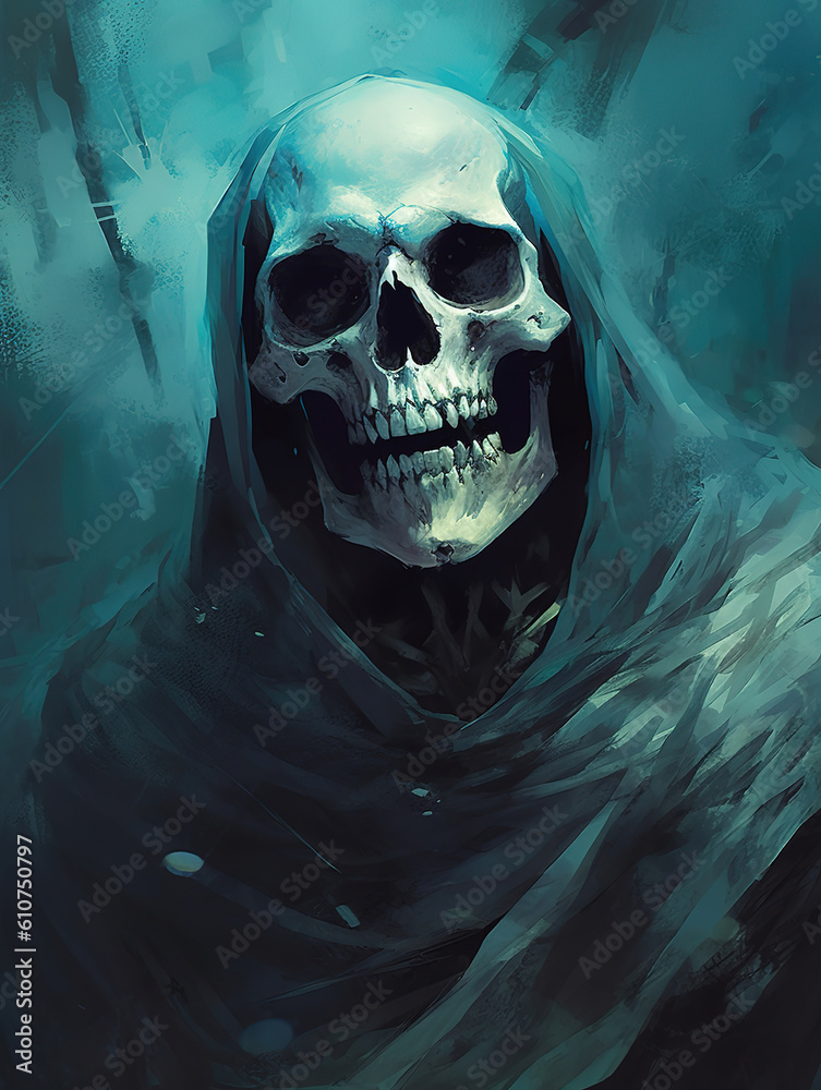 scary skeleton, dark fantasy character, generative ai scary skeleton, dark fantasy character, generative ai