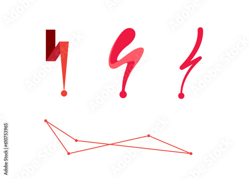 Sleek and Cutting-Edge Red Laser Logos, Enhance Your Brand's Visual Impact with Trendsetting Design Concepts