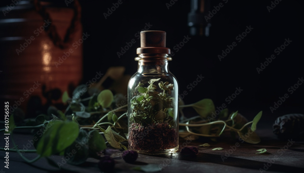 Organic herb plant brings freshness and health to healthy lifestyle generated by AI Organic herb plant brings freshness and health to healthy lifestyle generated by AI