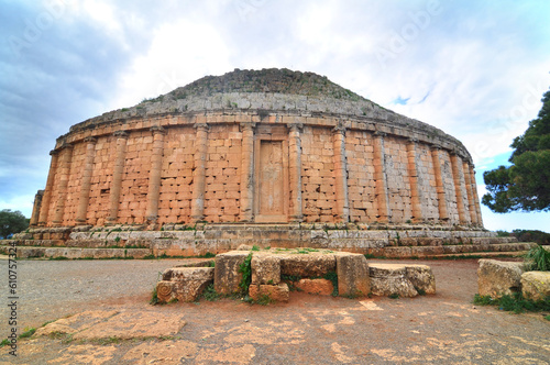 Photography The Royal Mausoleum of Mauretania is a funerary monument located on the road bet