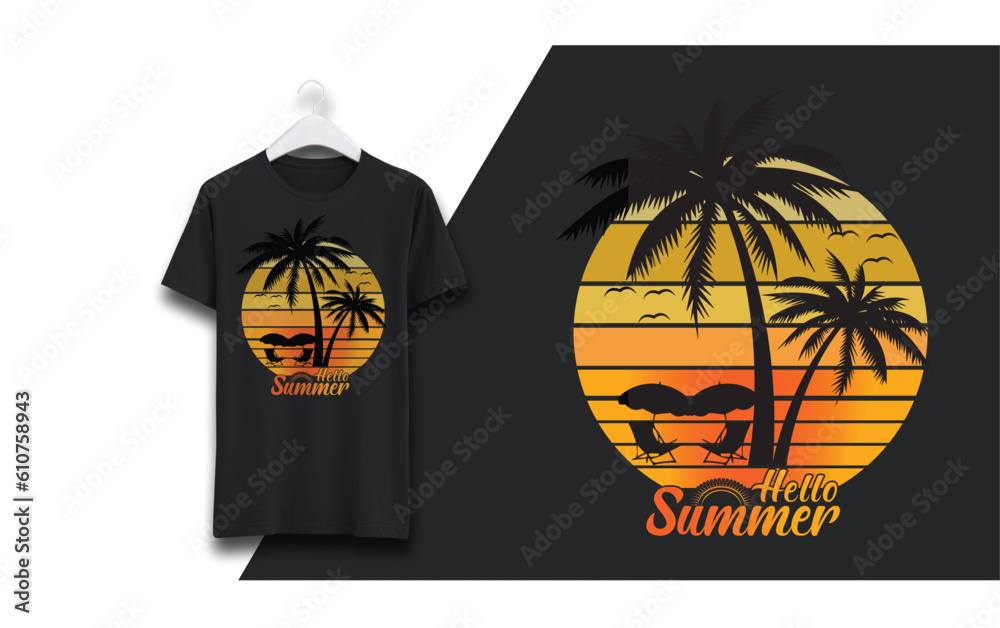 Summer T-shirt design Summer T-shirt design