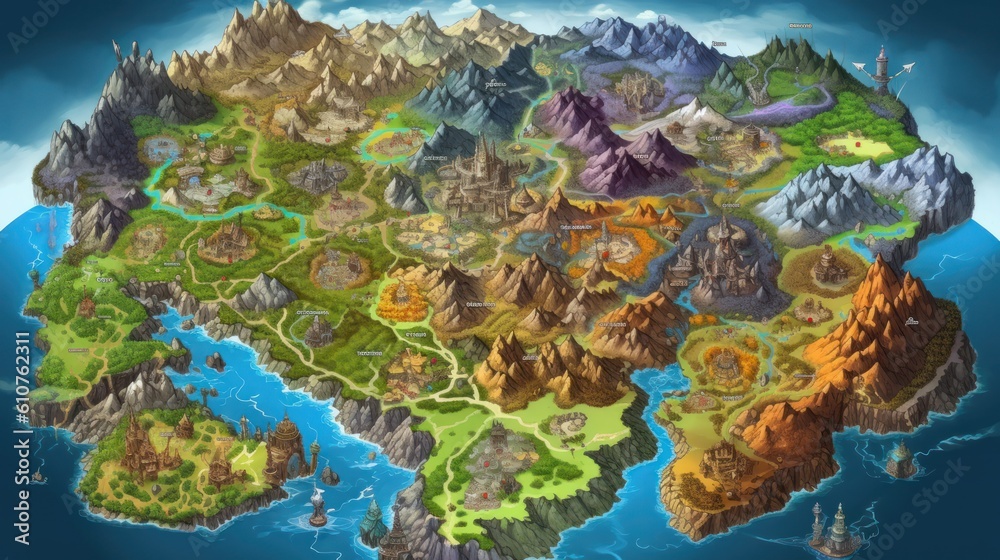 RPG Game World Map