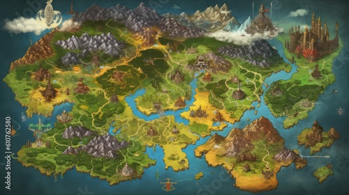 RPG Game World Map 