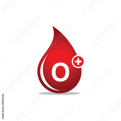 Blood Group, Blood Type Medical Icon Vector