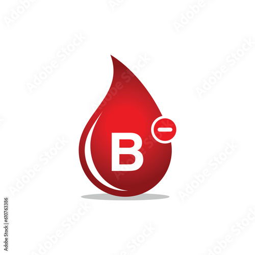 Blood Group, Blood Type Medical Icon Vector