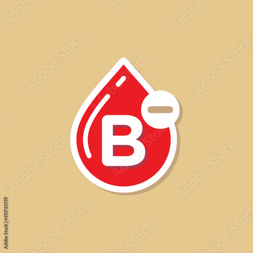 Blood Group, Blood Type Medical Icon Vector