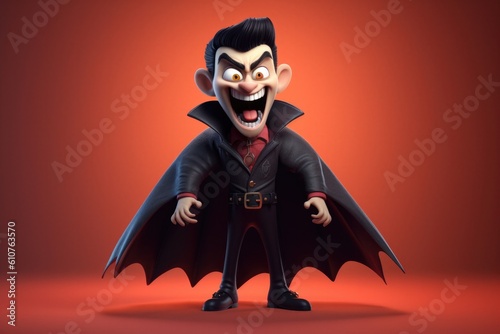 Cartoon Halloween Vampire o...