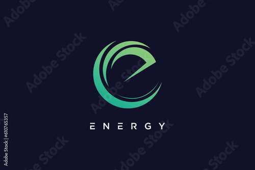 Energy logo design vector icon with modern style