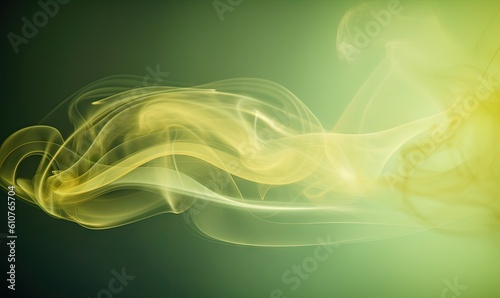  a green and yellow smoke background with a blurry image of a yellow and green smoke background with a blurry image of a green and yellow smoke background. generative ai