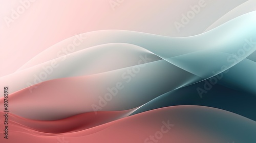  a pink and blue abstract background with wavy lines and curves in the center of the image, with a soft pink and blue hued background. generative ai