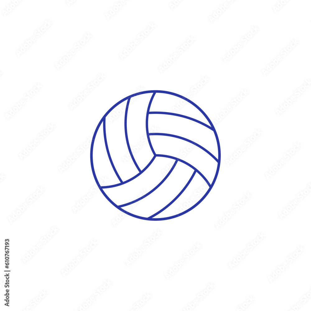 volleyball ball icon vector