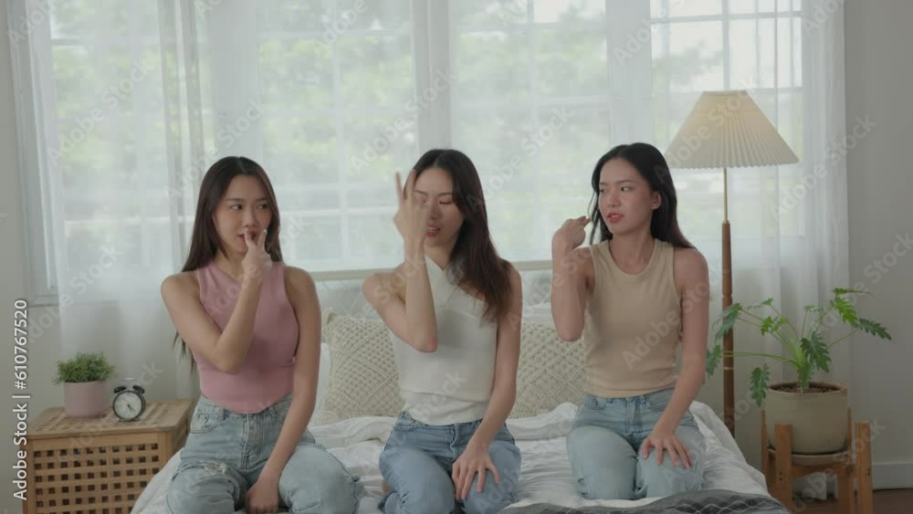 Asian young adult females are dedicated for captivating content