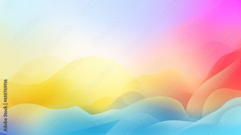  a colorful abstract background with wavy shapes and a soft pastel color scheme for a website cover or wallpaper or a website page design.  generative ai