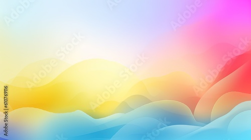  a colorful abstract background with wavy shapes and a soft pastel color scheme for a website cover or wallpaper or a website page design.  generative ai © Olga