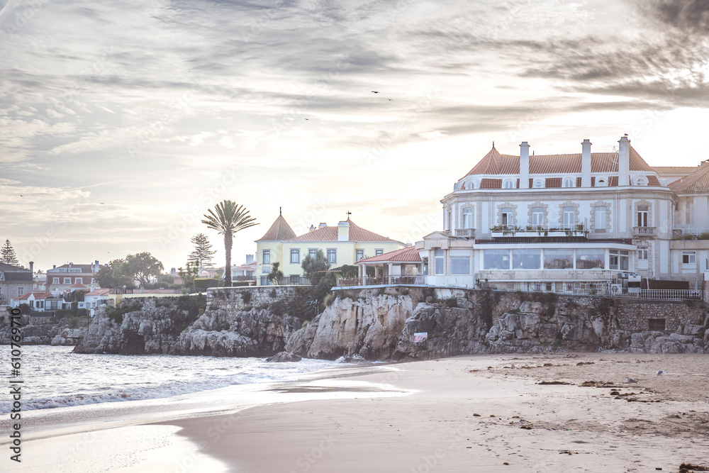 The Albatroz Hotel on the coast of Cascais, Portugal with the nice view