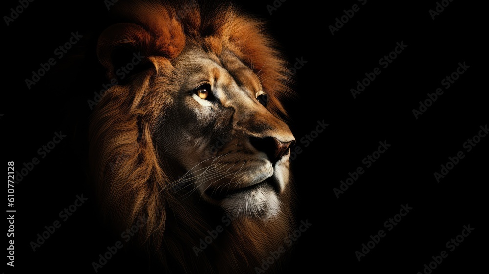 lion head portrait background wallpaper