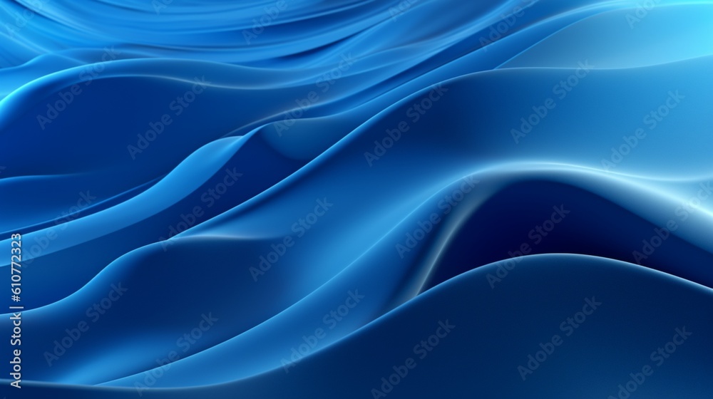 Rhythmic Azure Waves: An Abstract Exploration of Sculptural Aesthetics and Surreal 3D Landscapes on Shaped Canvas, Echoing Abstraction-Création Principles Rhythmic Azure Waves: An Abstract Exploration of Sculptural Aesthetics and Surreal 3D Landscapes on Shaped Canvas, Echoing Abstraction-Création Principles