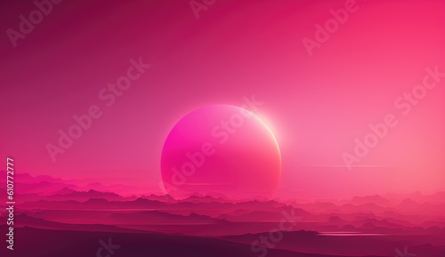sunset in the mountains pink wallpaper background