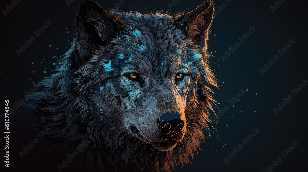 wolf head portrait wallpaper background wolf head portrait wallpaper background