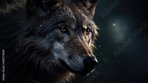 wolf in the night wallpaper background