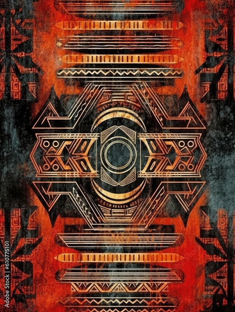 African pattern, traditional african background. Africa. Print for T ...