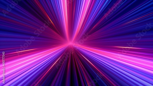 Ascending Neon Spectrum  A Mesmerizing 3D Render of an Abstract Minimal Neon Background with Pink and Blue Lines Streaking Upwards  Evoking a Futuristic Cyber Space and an Ethereal Ultraviolet Laser 