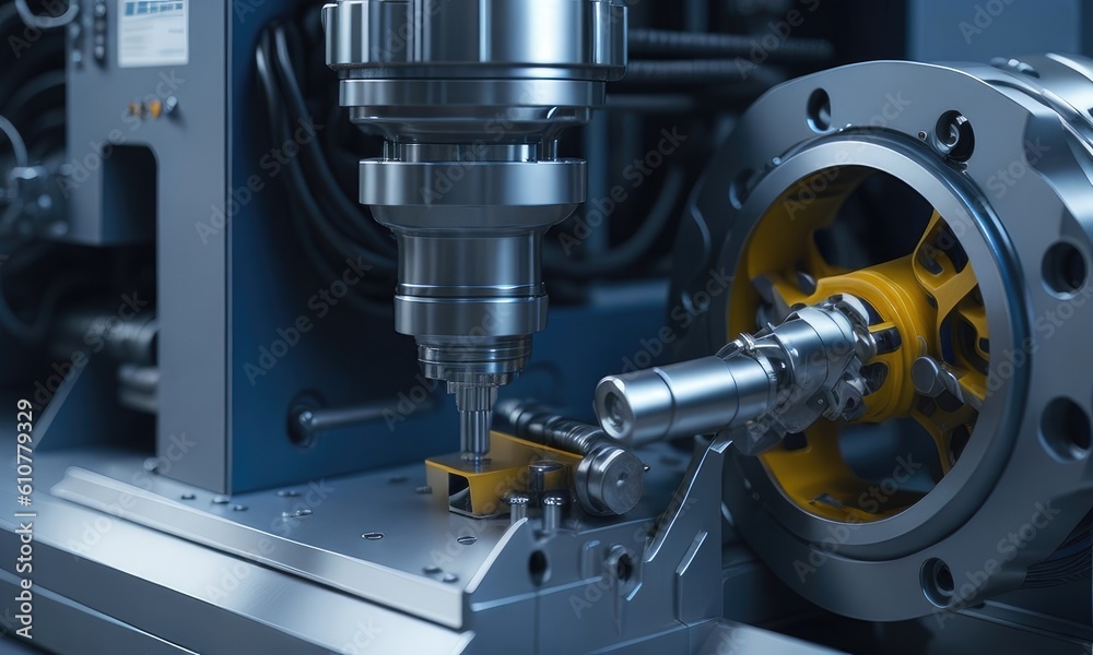 Lathes produce steel parts for automotive