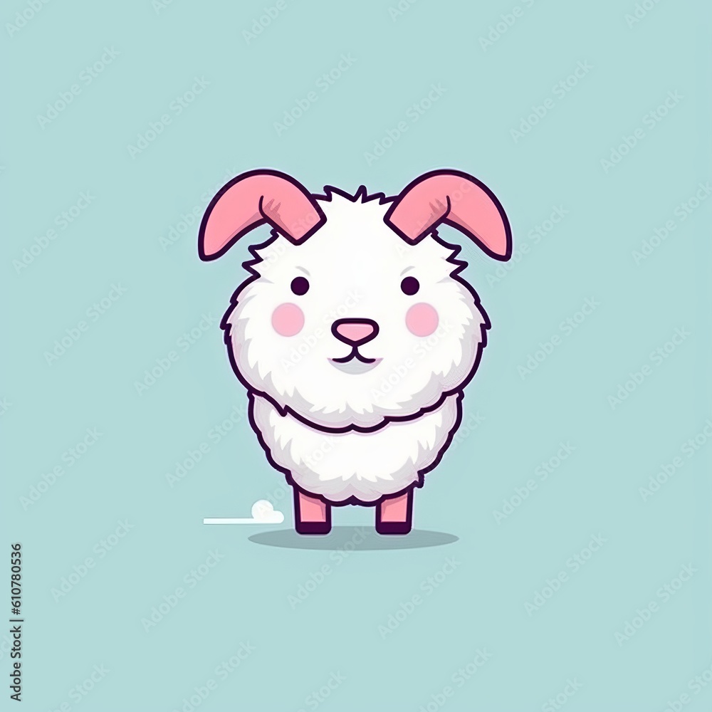 Sheep or lamb. Festive theme, Concept: Poster for a children's room. Baby print for nursery. The design can be used for fashion t-shirt, greeting card. illustration, Generative ai
Sheep or lamb. Festive theme, Concept: Poster for a children's room. Baby print for nursery. The design can be used for fashion t-shirt, greeting card. illustration, Generative ai
