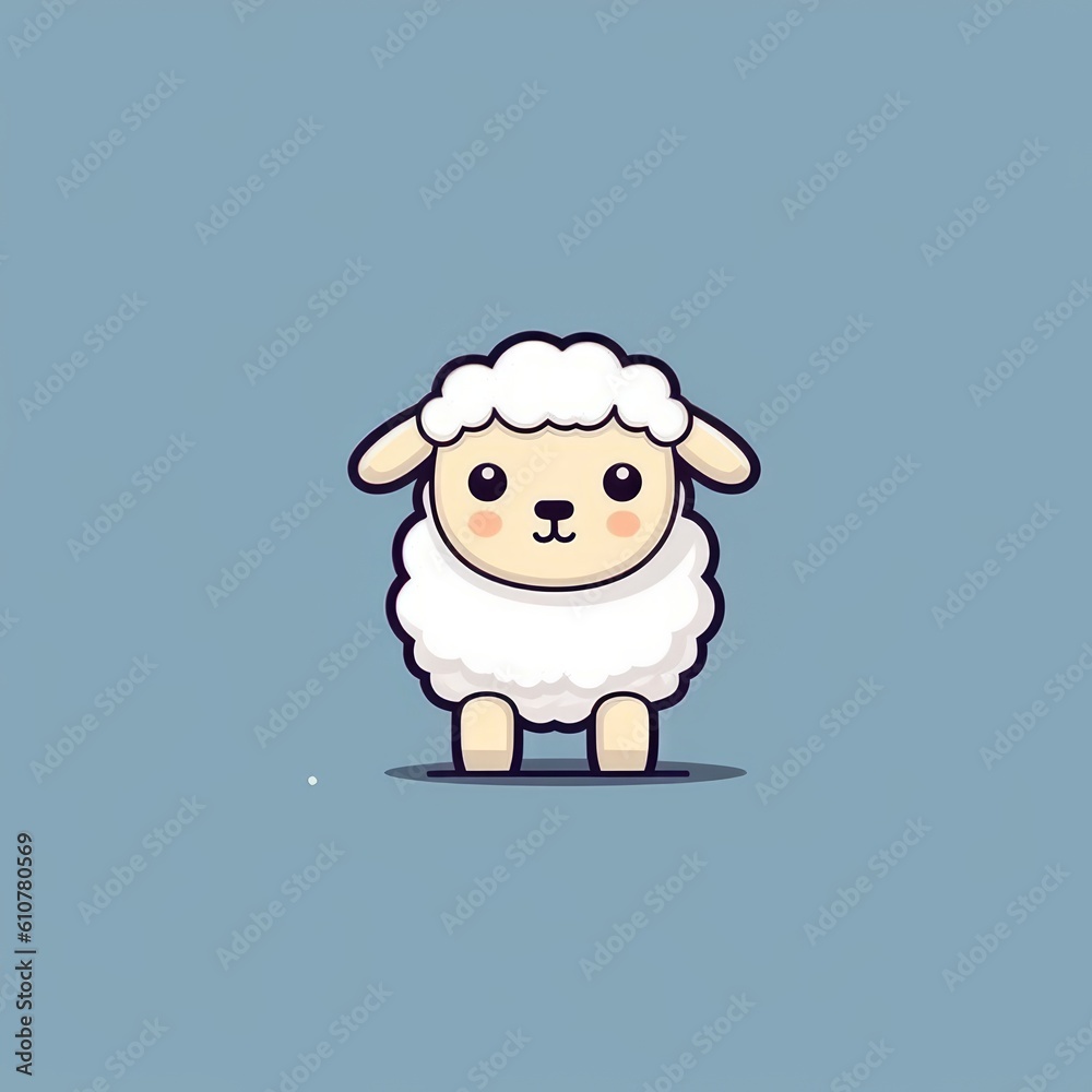 Sheep or lamb. Festive theme, Concept: Poster for a children's room. Baby print for nursery. The design can be used for fashion t-shirt, greeting card. illustration, Generative ai
Sheep or lamb. Festive theme, Concept: Poster for a children's room. Baby print for nursery. The design can be used for fashion t-shirt, greeting card. illustration, Generative ai