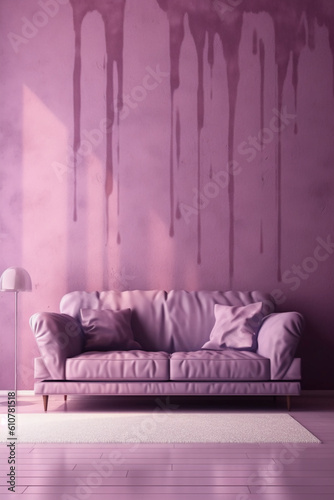 resolution aesthetic wallpaper  purple muted . AI generative