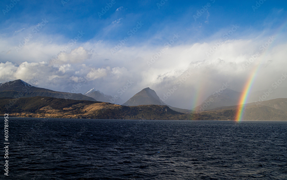 Rainbow over the Beagle Chanel Tierra del Fuego