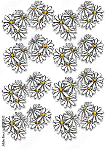 Floral, beautiful floral pattern illustration, hand drawn. PNG