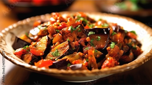 Fototapeta Naklejka Na Ścianę i Meble -  Flavorful and Vibrant: Zaalouk