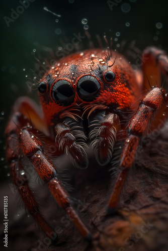 four eyes spider Generative AI © Ralf