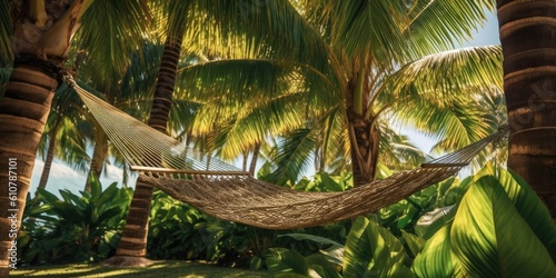  Summer Serenity in a Hammock pure relaxation with this serene photograph  Generative AI Digital Illustration Part 080623 