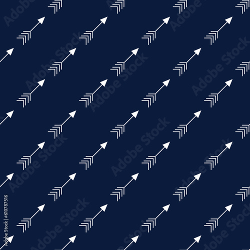Christmas nordic pattern with arrows