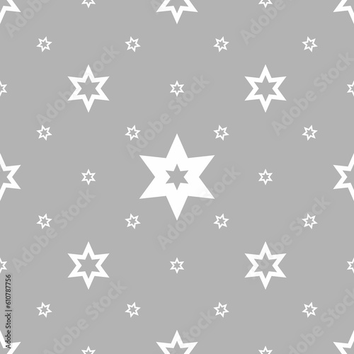 Seamless pattern of white stars. vector illustration