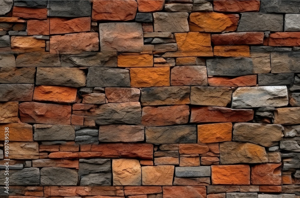 Fototapeta premium old brick wall - generative AI