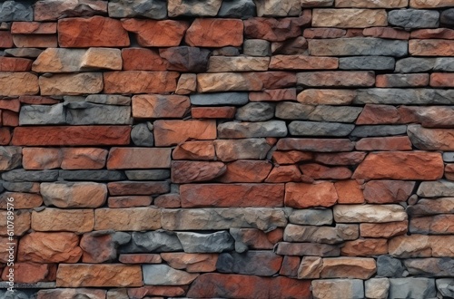 old brick wall - generative AI