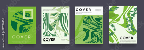 Set Eco nature product. Background tropical green style. Summer abstract texture of banner, poster, advertising, web, social, promo or flyer design. Vector illustration.  photo