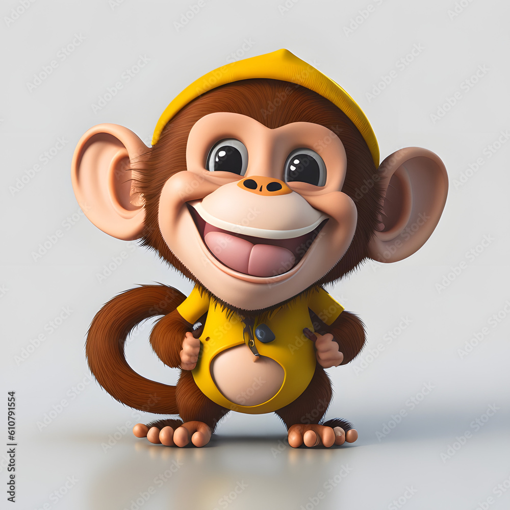 Jungle Animals Baby Monkey Bundle clipart, Monkey clipart,cute Monkey ...