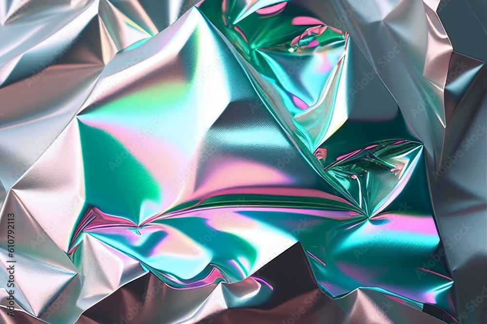 Holographic metallic gradient texture Background, Generative Ai Holographic metallic gradient texture Background, Generative Ai