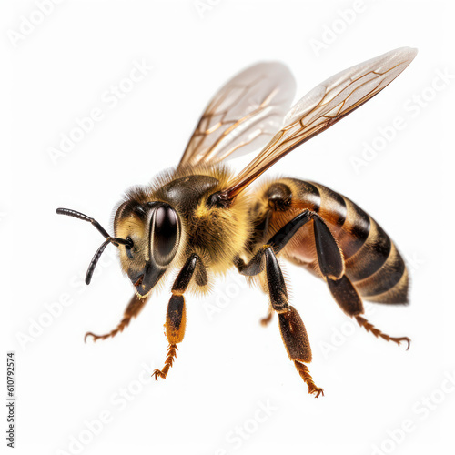 bee on white background © Riccardo