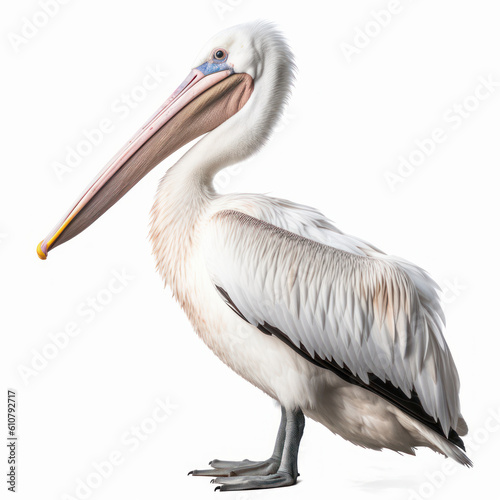 pelican on white background