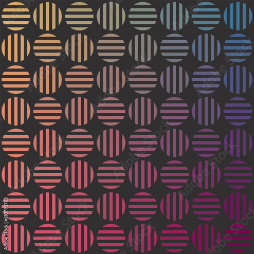 Vector image of stylized circles with a gradient. Background for printed materials. Seamless pattern.